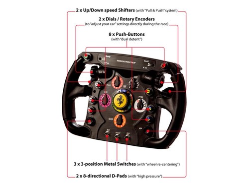 Thrustmaster Ferrari F1 Black RF Steering wheel Analogue PC Playstation 3 - Picture 8 of 12