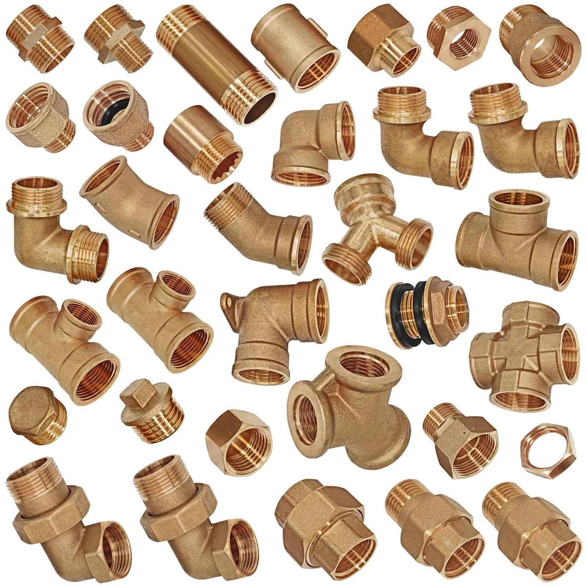 Messing Gewinde Fitting Schraubfitting Fittinge Fittings Außen  