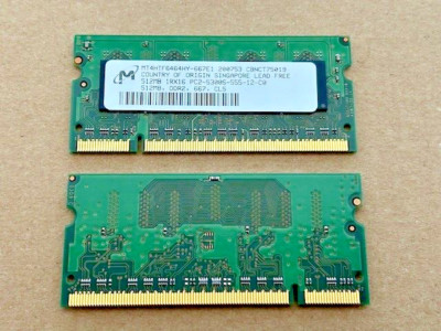 1 Stück Memory / Speichermodule Micron MT4HTF6464HY-667 - 512MB