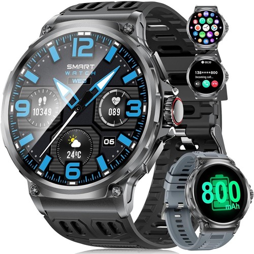 LIGE EF10-F-XY Montre connectée Homme avec 800 mAh Grande Batterie 1,85″ - 第 1/5 張圖片