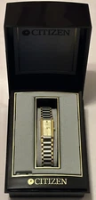 Citizen Women’s Rectangular Two Tone Quartz Watch 2250-S04581 with Box
