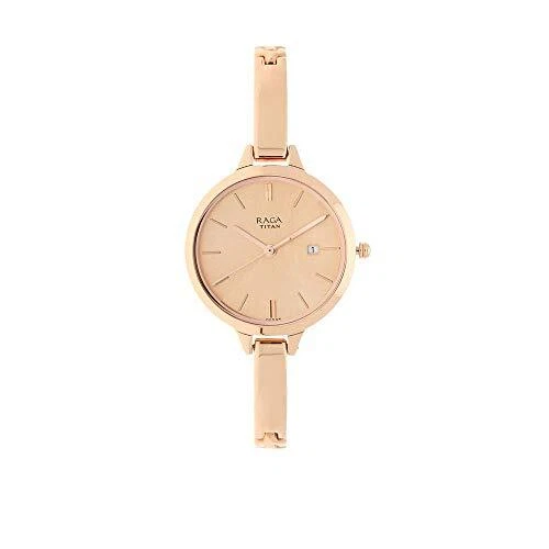 Rose gold watches titan clearance raga