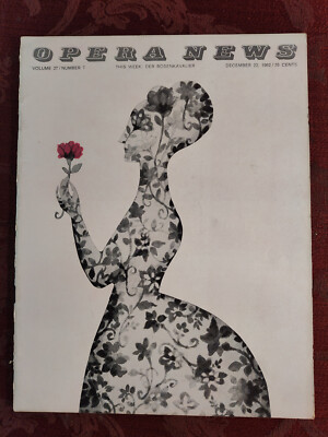 Rare METROPOLITAN OPERA NEWS December 22 1962 Hertha
