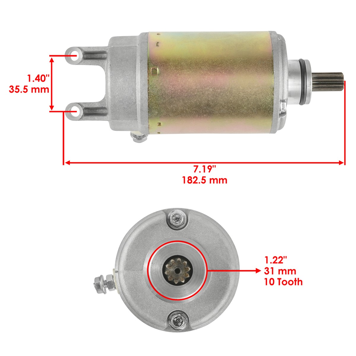 1998-2003 Kawasaki Ninja ZX9R ZX-9R ZX900 Starter Motor 1998-2003 Kawasaki Ninja ZX9R ZX-9R ZX900 Starter Motor