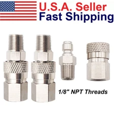 2 * Set -Quick Disconnect 8mm 1/8 Npt Thread Durability Male And Female