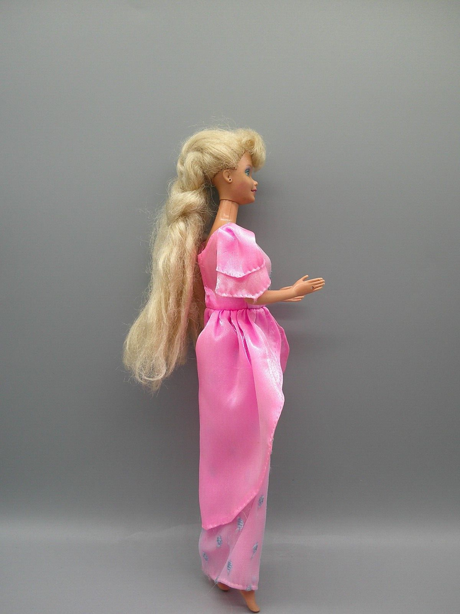 Vintage Mattel Barbie Doll 80's , 90's W/ Pink Dress Malaysia | eBay