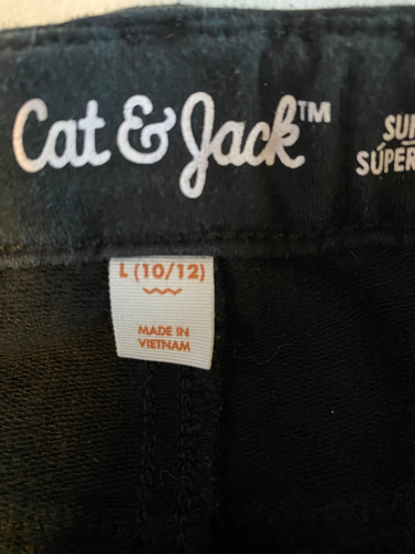 Cat & Jack Girl's Black Super Stretch Jeggings Adjustable Waist sz L (10/12) - Picture 4 of 6