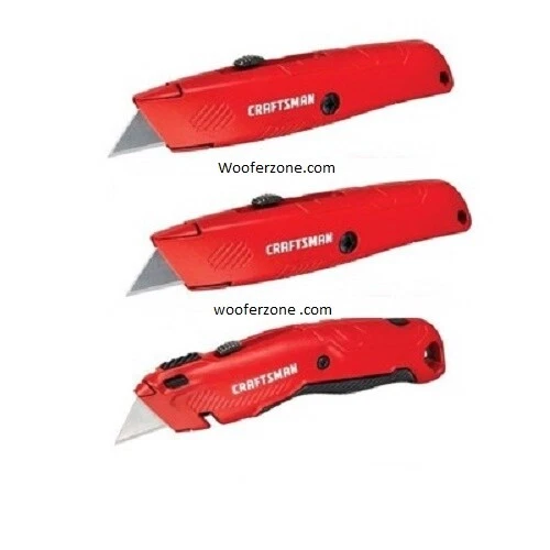 CRAFTSMAN 3/4in 3Blade Retractable Utility Knife With On, 60 OFF