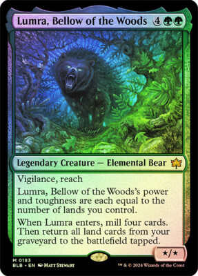 of Bellow 森の轟き、ルムラ/Lumra, the bloomburrow-variants-298897? Woods　FOIL マジック：ザ・ギャザリング