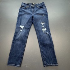 Levi's 721 Jeans Women s 27 High Rise Skinny Distressed Dark Wash Denim Stretch