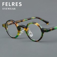 Retro Round Acetate Frame Eyeglasses For Men Women Clear Lens Glasses Frames New
