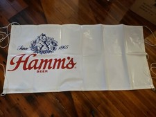 Vintage Vinyl Hamm's Beer Banner New Old Stock