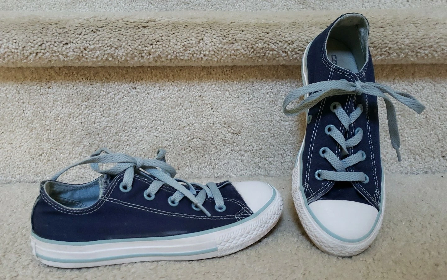 Scarpe Sneakers Converse All Star Youth Junior Denim Scuro TG 1 ~ BELLE