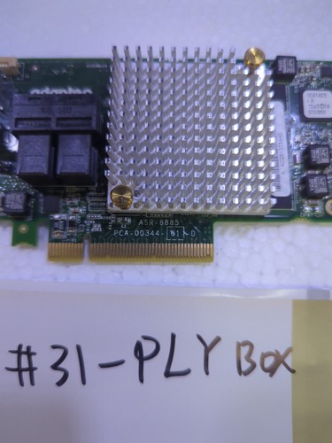 - ADAPTEC Series ASR-8885 12GB/S SAS PCI-E Controller Card PCA-00344 - Picture 4 of 5