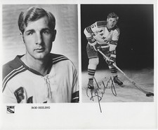 Rod Seiling Autographed Signed 8x10 RARE NY Rangers Press Photo NHL - w/COA