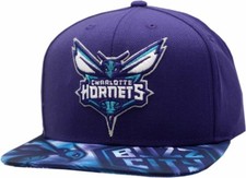 Charlotte Hornets Adidas Snapback Hat Flat Bill 12504