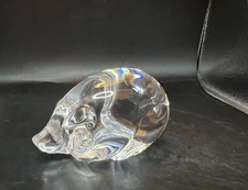 Steuben Glass PIG 3" Hand Cooler or Paperweight NICE!