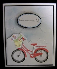 WHISPY CLOUDS BACKGROUND embossing folder SCENERY all occasion