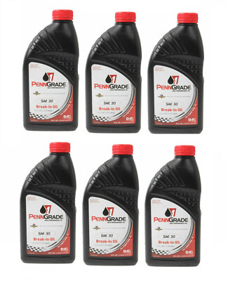 BRAD PENN Grade 1 Racing  BREAK-IN Oil SAE 30W Semi-Synthetic (6-QUARTS)