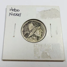 Hobo Nickel Signed 'M' Buffalo Nickel 5c US Coin #54727C