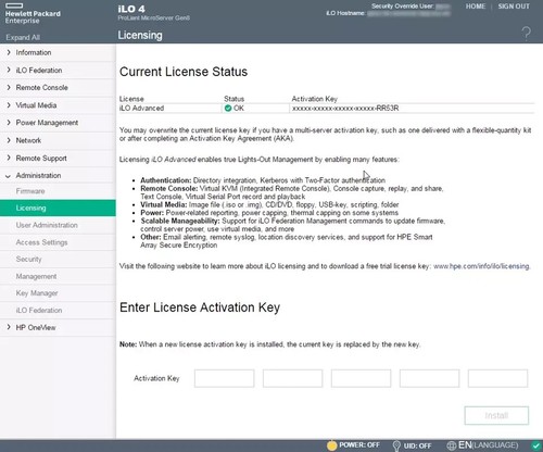 HP HPE Microserver Gen 8 iLO 2/3/4 Advanced License Lifetime Key| SCHNELLER VERSAND - Bild 4 von 5