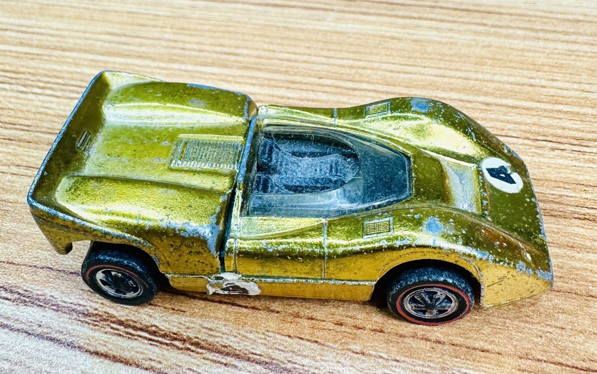 ミニカー Hot Wheels McLaren M6A 1968 Redline Hot Wheels Redline 1968 McLaren M6A US Gold Grand Prix Car