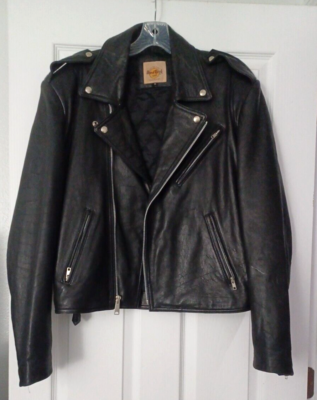 Vintage 90s Hard Rock Cafe Live Orlando Leather Moto Biker Jacket