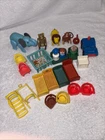 Vintage Fisher Price Little People Mixed Lot Of Figures Accessories 25 Pieces