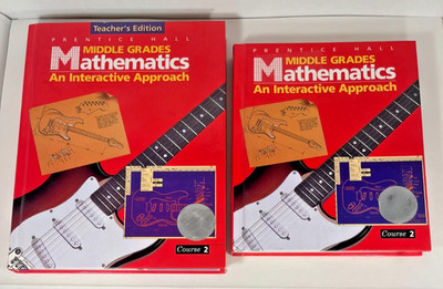 Prentice Hall Middle Grades Math Course 2 1995 Student Teacher Set 0130311219