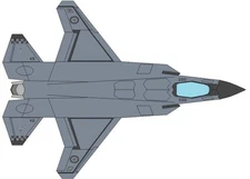 Northrop Grumman F24 F-24 RAF Desktop Wood Airplane New Replica Model Large 1/48