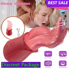 MultiStyle-Rose-Silicone-Rose-Vibrator-Tongue-Licking-Sucker-Women-Massager-US