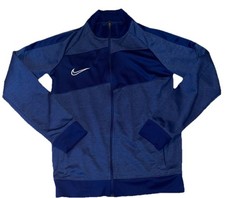 Nike Dri-FIT Youth Large Blue Full Zip Pockets Activewear Sweatshirt