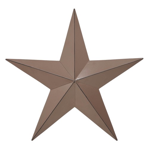 Metal Star Distressed Rust Brown 12x12 - Picture 4 of 7