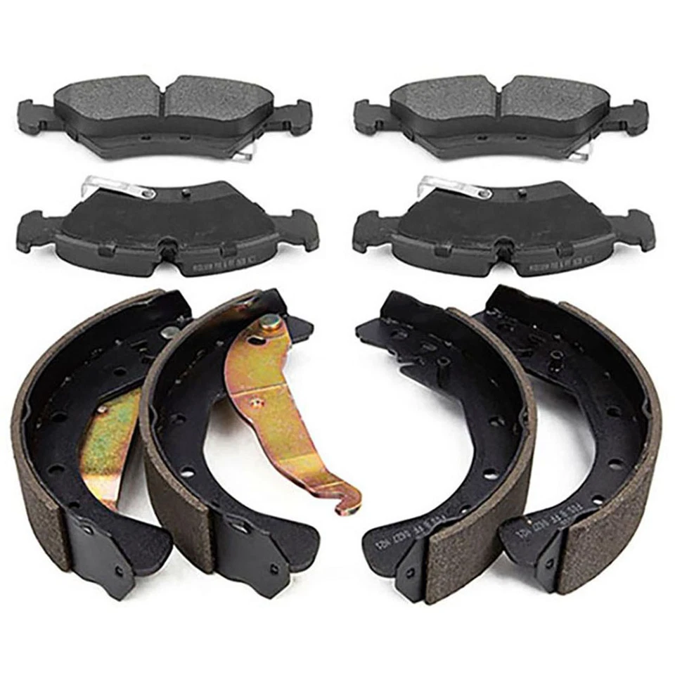 Juego de pastillas de freno de disco delanteras traseras zapata de freno de tambor para Chevrolet Meriva 2004-2006 Foto 2 de 2