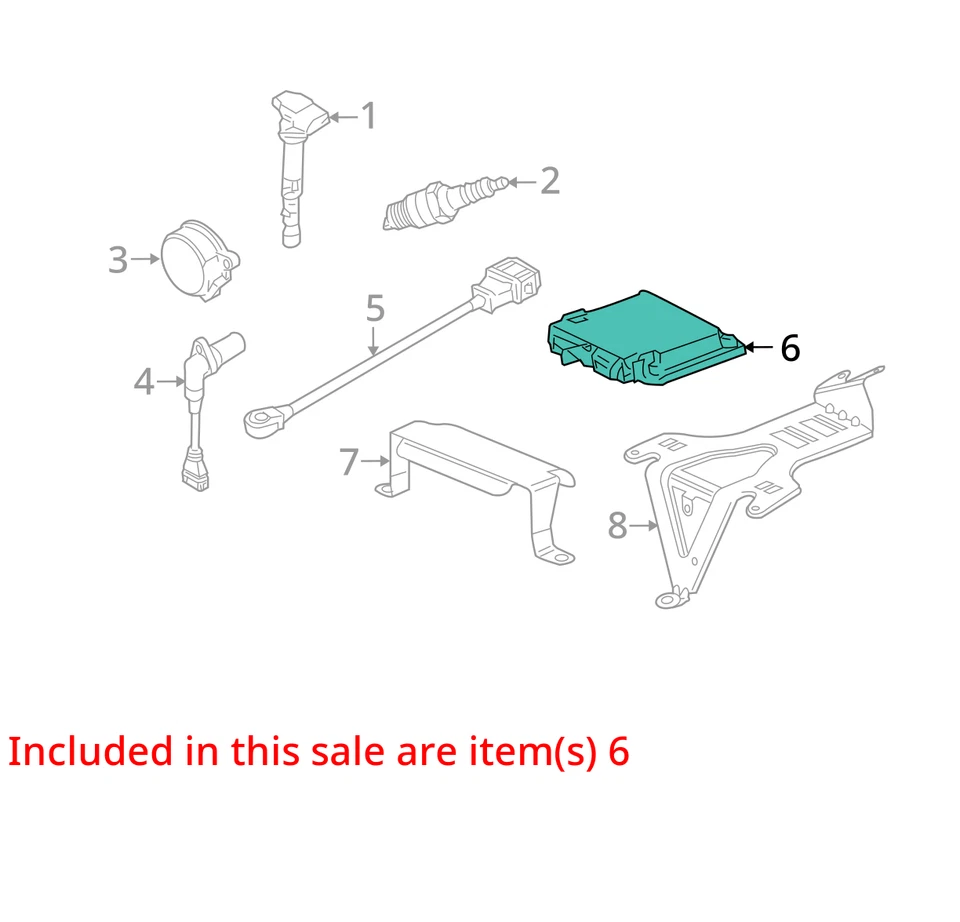 Módulo de control electrónico ECM del motor 3,6 L compatible con 07-08 TOUAREG 19972361 Foto 4 de 4
