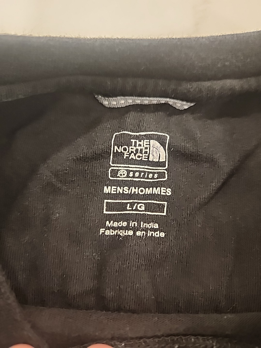 The North Face Men Small Solid Black 100% Cotton … - image 3