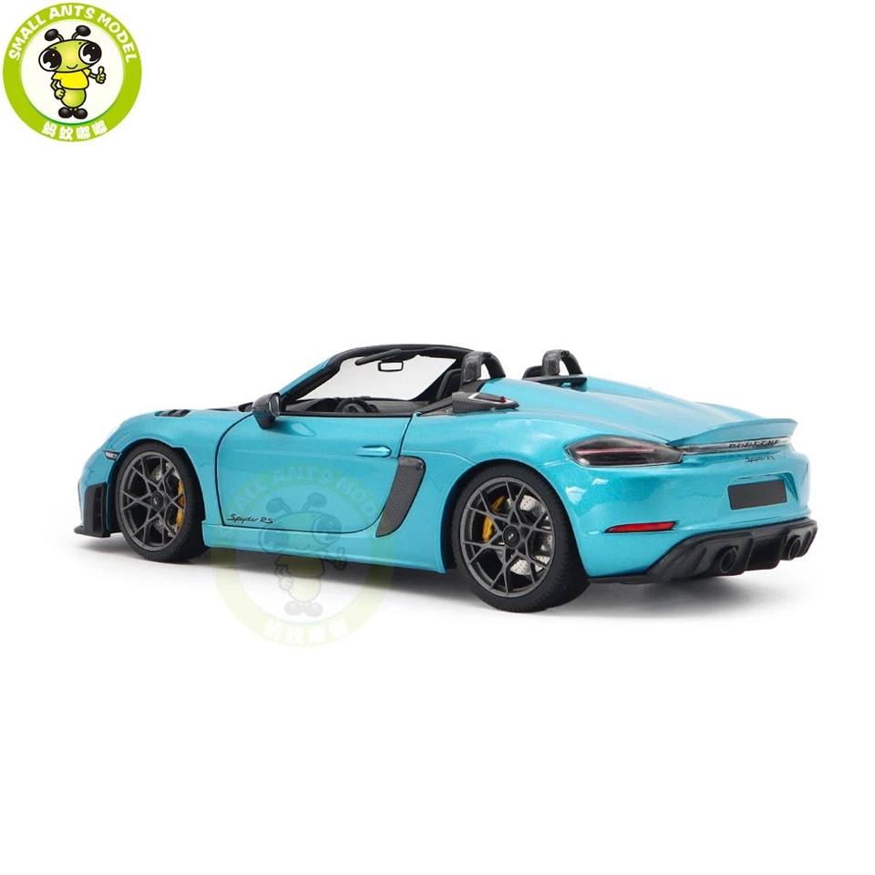 1/18 Minichamps Porsche 718 Sypder RS Ipanema Blue Diecast Model Car - Image 3 of 4