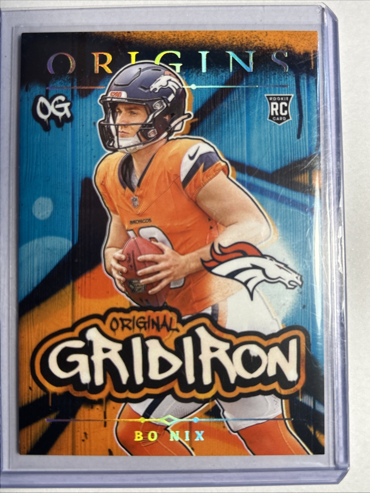 2024 Panini Origins Original Gridiron Bo Nix #19 Rookie RC Broncos