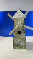 Decorative Indoor Wooden Bird House Home Decor Green Multicolor WINDMILL DESIGN