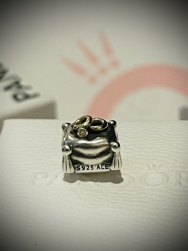 Authentic Pandora Romantic Union Diamond Wedding Rings On A Pillow Charm 790549D - Picture 1 of 10