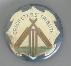 WW1 BADGE MELBOURNE CRICKET CLUB TRIBUTE TO WOUNDED SOLDIERS XMAS 1915