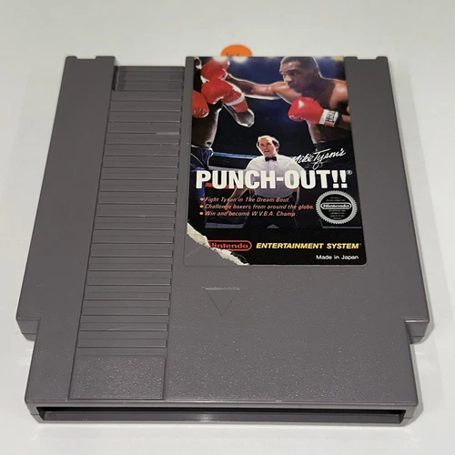 Mike Tysons Punch-Out Nintendo Authentic NES Game Cart 1987 TESTED WORKS 24A11