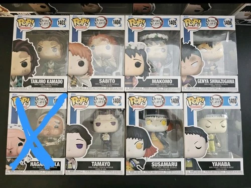 Funko POP! Demon Slayer  (Wave 3) 7 Pcs SET (Tanjiro, Sabito, Makoto, Genya..