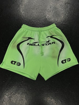 HellStar Sweatshorts Neon Green Size Large