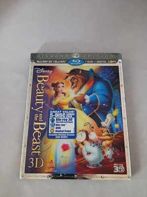 Beauty And The Beast Diamond Edition 3D/Blu-ray/DVD/Digital Combo New