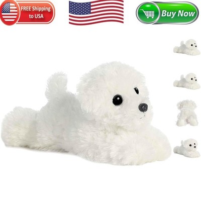 Fluffy 8-Inch Snowball Puppy Plush - Joyful Companion for Imaginative Fun