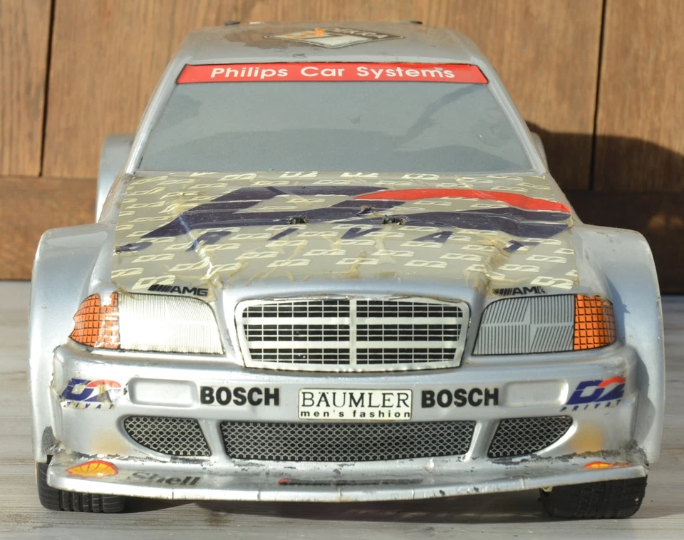 NITRO  2WD MERCEDES 190E FLACHBAHN  RC  CAR  AUTO VERBRENNER  1/8  VINTAGE - Bild 3 von 4