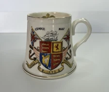 Vintage Wileman & Co. Shelley1893 HRH Prince George and Princess May Wedding Mug