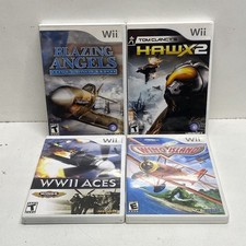 Blazing Angels H.A.W.X. 2 4 Game Lot Nintendo Wii CIB Flight Combat Simulation