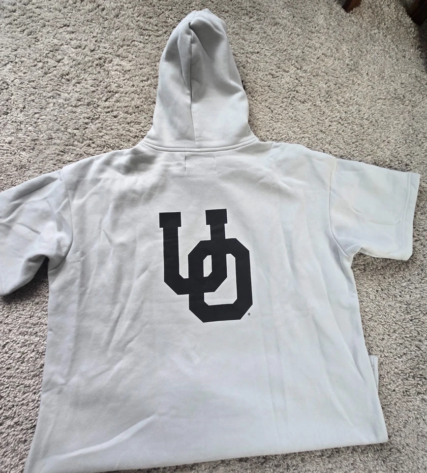 Sudadera con capucha gris XL de manga corta Fanatics Oregon Ducks para hombre Foto 2 de 3